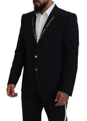 Dolce & Gabbana Sicilian Style Black Single Breasted Blazer - Retail Flare
