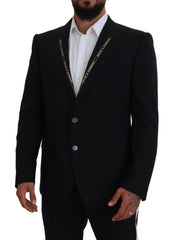 Dolce & Gabbana Sicilian Style Black Single Breasted Blazer - Retail Flare