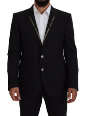 Dolce & Gabbana Sicilian Style Black Single Breasted Blazer - Retail Flare