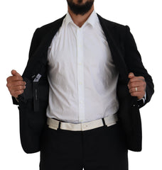Dolce & Gabbana Elegant Single Breasted Black Wool Blazer - Retail Flare