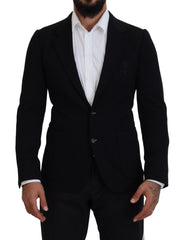 Dolce & Gabbana Elegant Single Breasted Black Wool Blazer - Retail Flare