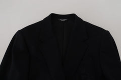 Dolce & Gabbana Elegant Single Breasted Black Wool Blazer - Retail Flare