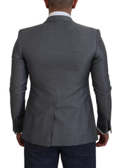 Dolce & Gabbana Elegant Light Gray Sicilia Blazer Jacket - Retail Flare