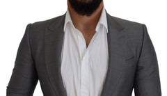 Dolce & Gabbana Elegant Light Gray Sicilia Blazer Jacket - Retail Flare