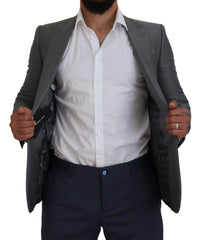 Dolce & Gabbana Elegant Light Gray Sicilia Blazer Jacket - Retail Flare