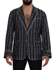 Dolce & Gabbana Elegant Silk Pajama Top Lounge Jacket - Retail Flare