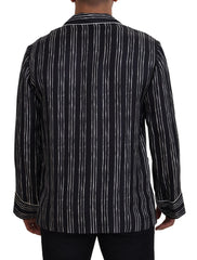 Dolce & Gabbana Elegant Silk Pajama Top Lounge Jacket - Retail Flare