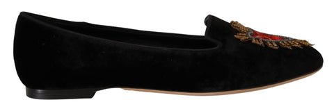 Dolce & Gabbana Elegant Patent Leather Flat Shoes Dolce & Gabbana Retail Flare