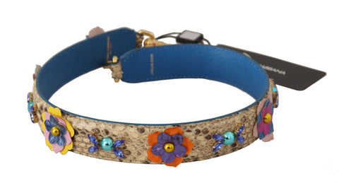Dolce & Gabbana Elegant Beige Python Leather Strap - Retail Flare