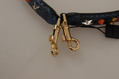Dolce & Gabbana Elegant Blue Python Leather Bag Strap - Retail Flare