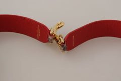 Dolce & Gabbana Chic Brown Python Leather Bag Strap - Retail Flare