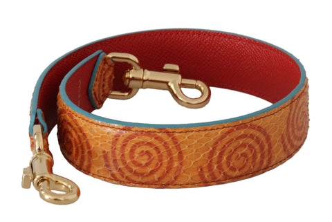 Dolce & Gabbana Chic Orange Leather Shoulder Strap Accessory - Retail Flare