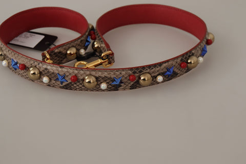 Dolce & Gabbana Elegant Python Leather Shoulder Strap - Retail Flare
