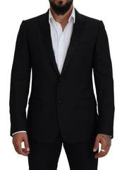 Dolce & Gabbana Elegant Martini Black Formal Blazer - Retail Flare