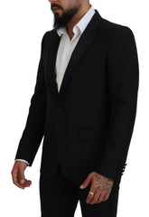 Dolce & Gabbana Elegant Martini Black Formal Blazer - Retail Flare
