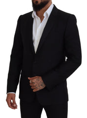 Dolce & Gabbana Elegant Martini Black Formal Blazer - Retail Flare