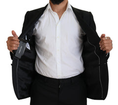 Dolce & Gabbana Elegant Martini Black Formal Blazer - Retail Flare