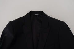 Dolce & Gabbana Elegant Martini Black Formal Blazer - Retail Flare