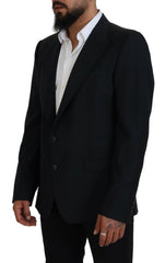 Dolce & Gabbana Elegant Dark Blue Single Breasted Blazer - Retail Flare