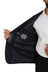 Dolce & Gabbana Elegant Dark Blue Single Breasted Blazer - Retail Flare