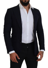 Dolce & Gabbana Elegant Black Single-Breasted Blazer - Retail Flare