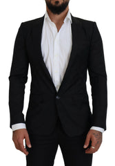 Dolce & Gabbana Elegant Martini Style Black Formal Blazer - Retail Flare