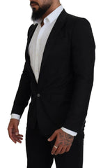 Dolce & Gabbana Elegant Martini Style Black Formal Blazer - Retail Flare