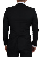 Dolce & Gabbana Elegant Martini Style Black Formal Blazer - Retail Flare