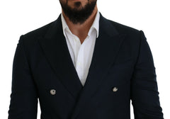 Dolce & Gabbana Elegant Cashmere-Silk Blend Blue Blazer - Retail Flare