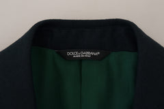 Dolce & Gabbana Elegant Cashmere-Silk Blend Blue Blazer - Retail Flare