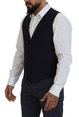 Dolce & Gabbana Elegant Navy Wool Blend Martini Blazer - Retail Flare