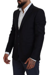 Dolce & Gabbana Elegant Dark Blue Martini Blazer - Retail Flare