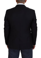 Dolce & Gabbana Elegant Dark Blue Martini Blazer - Retail Flare