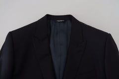 Dolce & Gabbana Elegant Dark Blue Martini Blazer - Retail Flare