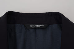 Dolce & Gabbana Elegant Dark Blue Martini Blazer - Retail Flare