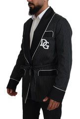 Dolce & Gabbana Elegant Silk-Lined Robe Jacket - Retail Flare