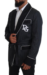 Dolce & Gabbana Elegant Silk-Lined Robe Jacket - Retail Flare