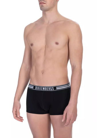 Bikkembergs Black Cotton Men Underwear Twin Pack - Retail Flare