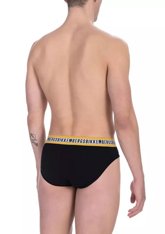 Bikkembergs Black Cotton Men Brief - Retail Flare