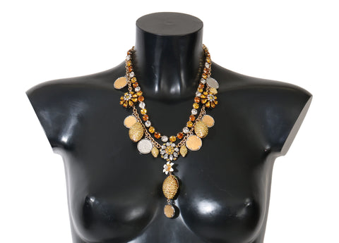 Dolce & Gabbana Elegant Gold-Plated Statement Necklace - Retail Flare