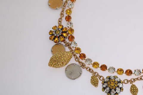 Dolce & Gabbana Elegant Gold-Plated Statement Necklace - Retail Flare