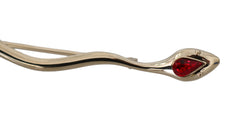 Dolce & Gabbana Elegant Silver Crystal Brooch Pin - Retail Flare
