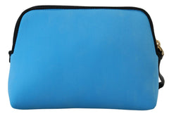 Dolce & Gabbana Elegant Blue Polyamide Pouch Bag - Retail Flare