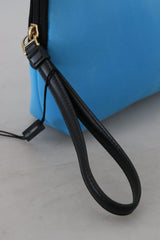 Dolce & Gabbana Elegant Blue Polyamide Pouch Bag - Retail Flare