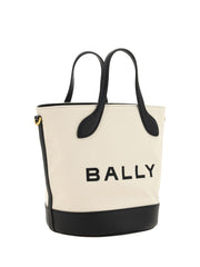 Bally Elegant Monogram Bucket Bag in Black & White - Retail Flare