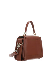 Chloé Elegant Sepia Brown Calfskin Shoulder Handbag - Retail Flare