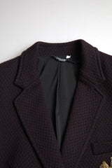 Dolce & Gabbana Elegant Purple Double Breasted Wool Blazer - Retail Flare