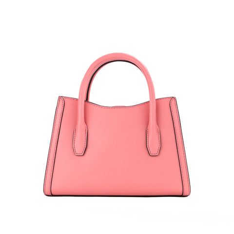 Michael Kors Gabby Small Tea Rose Faux Leather Top Zip Satchel Crossbody Bag - Retail Flare