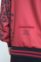 Dolce & Gabbana Red Leopard Print Bomber Jacket - Retail Flare