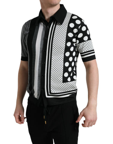 Dolce & Gabbana Elegant Striped Silk Blend Cardigan - Retail Flare